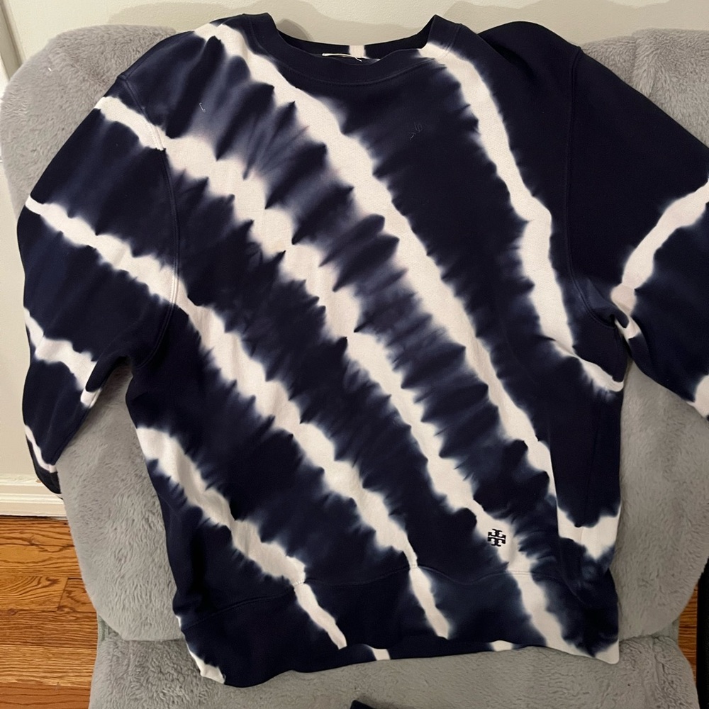 Tory Burch - Tory Sport Tie Dye French Terry Crew Sweatshirt - Perfect Condition